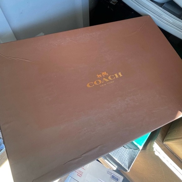 Coach Yvette Tall Leather & Logo Fabric Mixed Media Boots Black Women's Size 10B - Picture 10 of 10